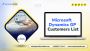 Buy High Quality Microsoft Dynamics GP Customers List
