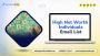 High Net Worth Individuals Email List for Marketing Success!