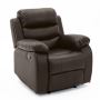 Sillon Reposet Reclinable Individual Tapizado en Simil Cuero