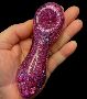 Mighty Glass Pipes Has a Pink Glitter Smoking Pipe Mighty Glass Pipes Has a Pink Glitter Smoking Pipe