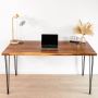 walnut standing desk
