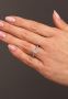 1ct Oval Floating  Lab Grown Diamond Engagement Ring
