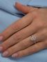 1ct Pink Oval Seamless Halo Lab Grown Diamond Engagement Rin