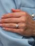 1.20ct Oval & Hearts Trilogy Lab Grown Diamond Engagement Ri