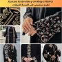 Custom Embroidery on Abaya Fabrics – Best Textile Embroidery