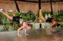 Aerial yoga surf in Bali