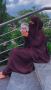 Luxury Two Piece Knee Length Jilbab Khimar Style Abaya 