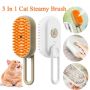 🐱 Massaging Steamy Cat Brush – 3-in-1 Grooming, Massaging &