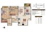 Floor Plan 2 BHK – Smartly Designed Spaces at MVN Aeroone