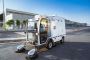 Innovative Electric Compact Sweeper at metal work company