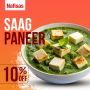 🎉 Enjoy 10% OFF on our Creamy Saag Paneer! 🎉