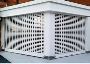 Punched hole shutters with powder coating