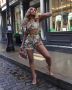 Women’s Clothing Street Retro Flower Court Suit | naysan 