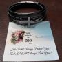Classic Mens Leather Cross Bracelet at Nicest Gift