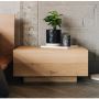 Elegant Oak Wood Bedside Table Handcrafted Charm with Timele