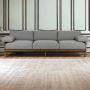 Henri 3-Seater Sofa in Teak Wood & Fabric – Perfect Blend of
