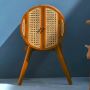 Haley Teak Wood & Rattan Bedside: A Blend of Rustic Charm an