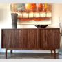 Jace Walnut Wood Cabinet & Sideboard: Timeless Elegance