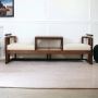 Bella Teak Wood 2 Seater Sofa - Nismaaya Decor