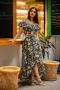 Black Floral Ruffle Co-ords Set In Tops & Skirt Online For W