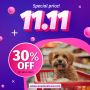 Biggest Discount on 11.11 at canadavetcare Get Flat 30% Off 