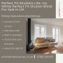 Perfect Fit Shutter Blind in Ice White – No Drill Clip-In Bl