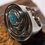 SAND DUNE STERLING SILVER NATURAL AUSTRALIAN OPAL BRACELET
