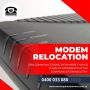 Modem and phone line relocation services Modem and phone line relocation services