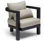  Stylish & Durable Java Outdoor Chair – Black & Taupe