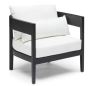 Stylish Avoca Outdoor Chair – Black & White Comfort & Style