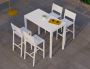 Halki Table – Outdoor High Bar – 125cm x 65cm – White