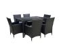 Stylish Gardeon 7-Piece Outdoor Dining Set – Black