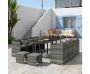 Luxurious Bali 13PC Outdoor Dining Set – Perfect in Grey
