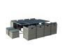 Gardeon Outdoor Dining Set 13 Piece - Wicker Grey