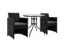 Gardeon 3PC Bistro Set - Stylish Outdoor Rattan Furniture