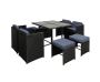 Stylish Gardeon 9-Piece Wicker Outdoor Dining Set