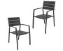 Percy 2pc Outdoor Dining Table & Chair Set – Aluminium Frame