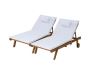 Gardeon 2x Sun Lounge Wooden Lounger Outdoor Day Bed