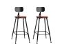 Stylish Artiss 2x Bar Stools – Vintage Metal Chairs