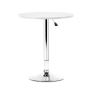 Elegant & Adjustable Artiss Bar Table – Sleek White Finish