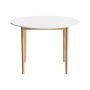 Elegant Artiss Round White Dining Table – 108CM Demi Design