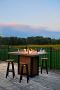 LuxCraft 62″ Recycled Plastic Lumin Rectangular Bar‑Height F