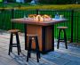 LuxCraft Recycled Plastic Lumin 62" Rectangular Fire Table