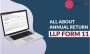 LLP Annual Filing Service in Indore - Form 11 LLP Filing