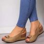 Platform Buckle Strap Wedges Womens Sandals Shoes,NEW!