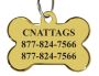 Gold Pet ID Tag | 24K Gold Plated & Personalized Gold Pet ID Tag | 24K Gold Plated & Personalized