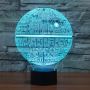3D LED Death Star Lamp for Star Wars Fans