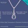 💎 18k White Gold Tanzanite & Diamond Necklace - £899
