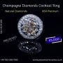 Buy Preowned Champagne Diamond Cocktail Ring Online London