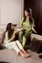 Shop Green Jungle Print Superior Satin PJ Set & Night Suit f